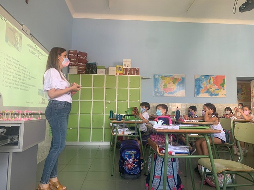 El Hospital Alto Guadalquivir enseña hábitos saludables a alumnos de la SAFA de Andújar.