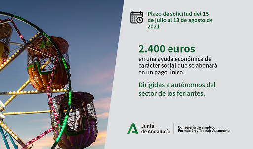 Autónomos del sector de los feriantes pueden solicitar ya una ayuda directa de 2.400 euros.