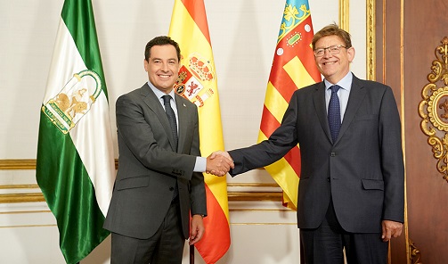 Andalucía y Comunitat Valenciana se unen por un sistema justo de financiación autonómica.