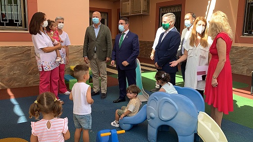 El consejero de Educación, Javier Imbroda, inaugura en Andújar el curso de Educación Infantil 2021/22.