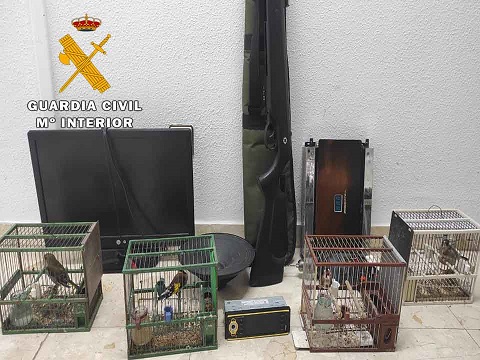 La Guardia Civil ha detenido a dos personas e investiga a otras ocho, como presuntas autoras de los Delitos de Robo y Hurto.