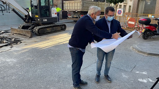 El Ayuntamiento de Andújar acomete la renovación integral de las calles Miguel Estepa y Mesones.