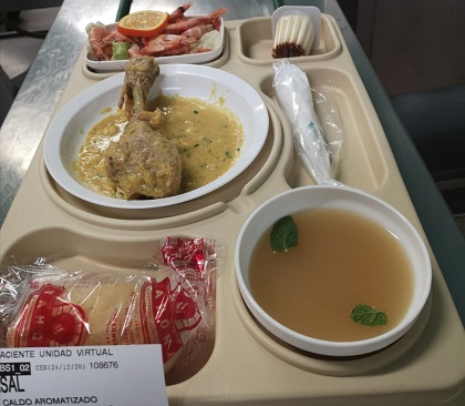 Los hospitales de Jaén ofrecen menús especiales en las fiestas navideñas.