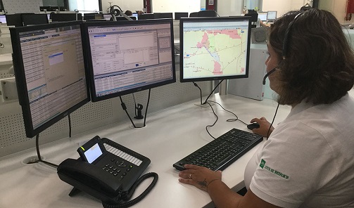 Rescatada una ciclista tras sufrir una caída por un barranco en Córdoba.