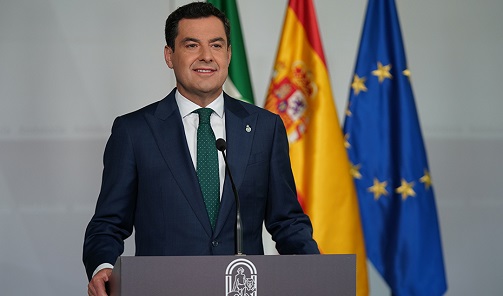 Juanma Moreno convoca las elecciones el 19 de junio para que Andalucía arranque 2023 con Presupuestos.