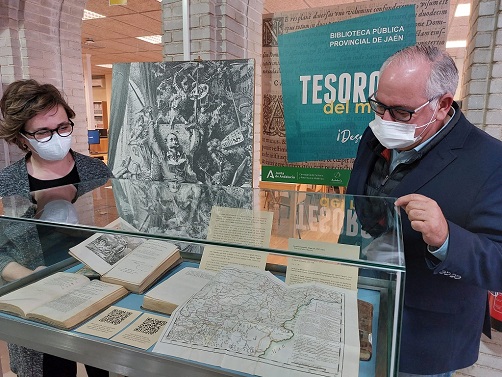 La Biblioteca Pública Provincial de Jaén impulsa dos muestras sobre El Quijote.