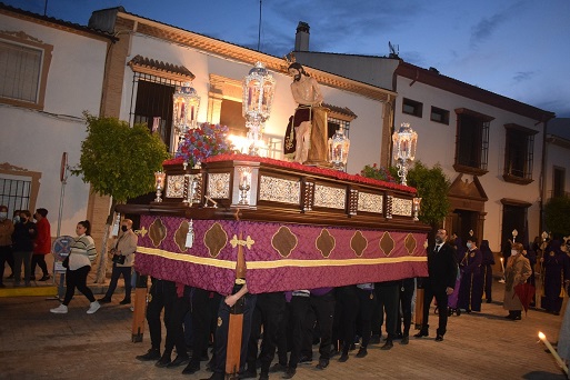 La Semana Santa de Lopera recuperó su brillo con el regreso de la procesión de Jesús Amarrado a la Columna.