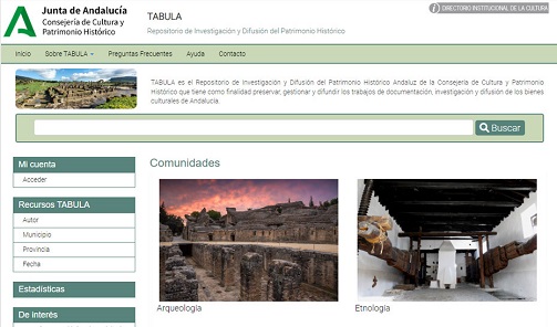 La plataforma ‘Tabula’ difunde las investigaciones sobre el Patrimonio Histórico de Andalucía.