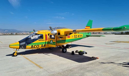 El Infoca activa un servicio extraordinario de vigilancia forestal por la ola de calor en Andalucía.