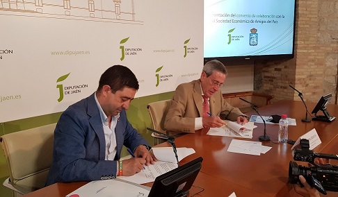Diputación y Real Sociedad Económica Amigos del País de Jaén acuerdan colaborar para realizar actividades culturales.
