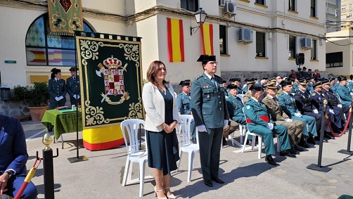 Acto de conmemoración en Jaén por el 178º aniversario de la fundación de la Guardia Civil.
