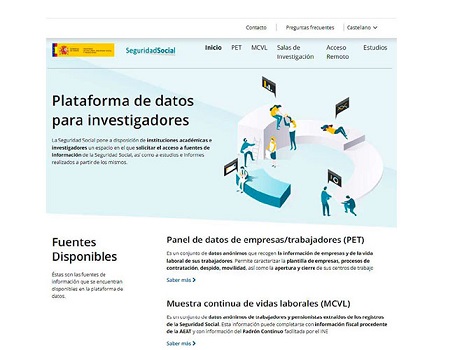 La Seguridad Social lanza el ‘Portal del Dato’ dirigido a instituciones e investigadores.