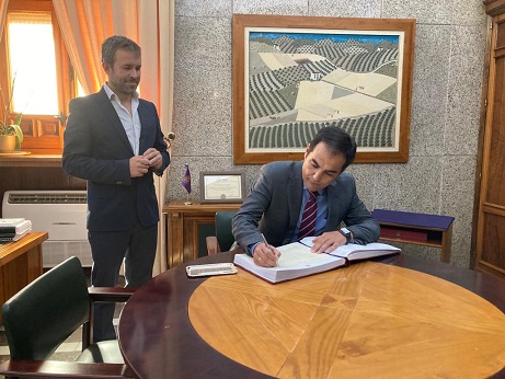 Nieto traslada al alcalde de Jaén su compromiso con la Ciudad de la Justicia.