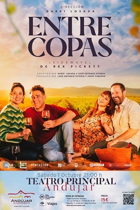 El Teatro de Andújar iniciará su agenda cultural de octubre con la obra “Entre copas”.