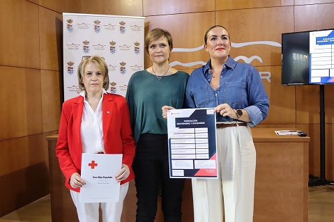 El Ayuntamiento de Andújar presenta con Cruz Roja una nueva oferta formativa.