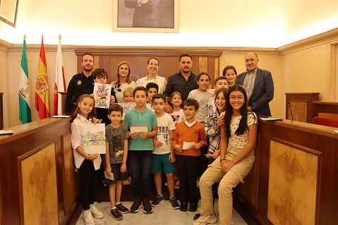 El Ayuntamiento de Andújar entrega los premios del XXIII Certamen de Dibujos sobre Educación Vial.