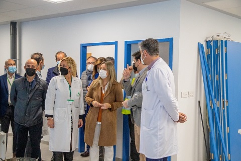 El Hospital Alto Guadalquivir continúa con la construcción de la nueva UCI que se encuentra a un 85% de ejecución.