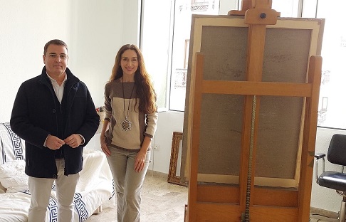 La pintora cordobesa María José Ruiz, autora del Cartel de la Romería de la Virgen de la Cabeza 2023.