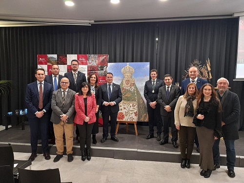 Francisco Reyes participa en Madrid en la presentación del cartel de la Romería de la Virgen de la Cabeza 2023.