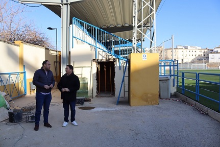 El Ayuntamiento de Andújar invierte en torno a 100.000 euros para mejoras en las instalaciones deportivas.