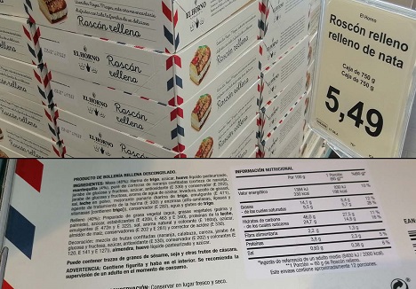 Tras las denuncias de FACUA, multan a Lidl, Aldi, Dia y Aserceli por sus roscones de Reyes con falsa nata.