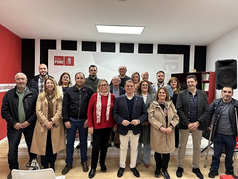 Respaldo de la Asamblea a la candidatura del PSOE de Andújar para las municipales encabezada por Pedro Luis Rodríguez.
