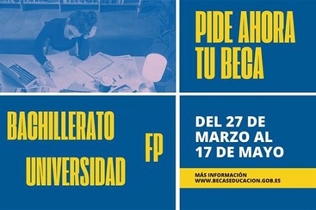 Abierta la convocatoria de becas 2023-2024, con el mayor presupuesto de la historia.