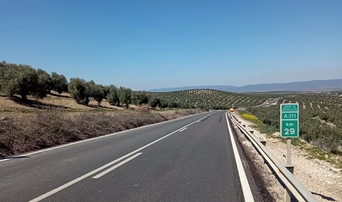Alcaldes del eje de la A-311 expresan su malestar ante el incumplimiento de la Junta de Andalucía de reconvertir esta carretera en autovía.