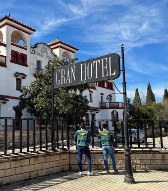 Detenido por robar televisores y tuberías de cobre en el Gran Hotel «Balneario de Marmolejo».