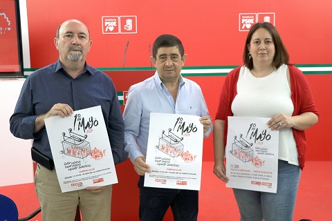 El PSOE se suma al 1 de Mayo para poner en valor los avances y mantener las reivindicaciones en defensa de los trabajadores.