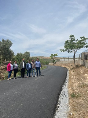 Reyes realiza una visita técnica a las actuaciones ejecutadas en distintos caminos agrícolas de Pozo Alcón.