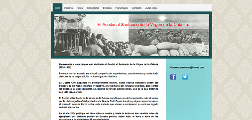 La página web sobre El Asedio al Santuario de la Virgen de la Cabeza continúa con su labor de divulgación histórica.