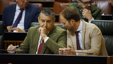 Erik Domínguez, presidente de la Comisión de Presidencia en el Parlamento andaluz.