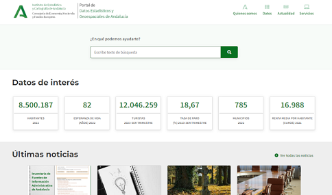 El IECA renueva su web para hacer más accesible a los ciudadanos toda la información estadística.