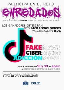 El Ayuntamiento de Bailén lanza la campaña Enredados en Tik Tok.