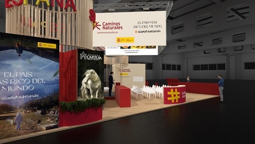 El Ministerio de Agricultura, Pesca y Alimentación apuesta en FITUR por el atractivo de las rutas naturales y la calidad de los alimentos de España.
