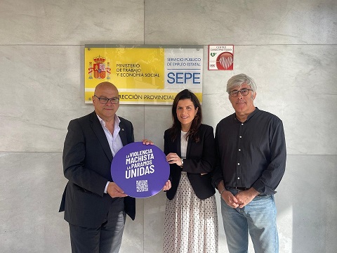 La Subdelegación del Gobierno informa de la instalación en el SEPE del primer punto violeta de los servicios periféricos de la AGE en Jaén.