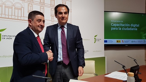 Diputación y Junta colaborarán para mejorar la capacitación digital de cerca de 7.000 jiennenses.