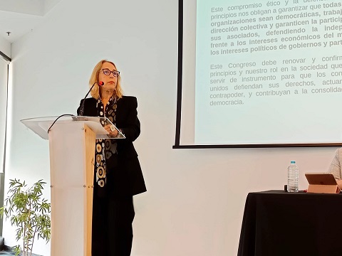Olga Ruiz, reelegida presidenta de FACUA en su 5º Congreso.