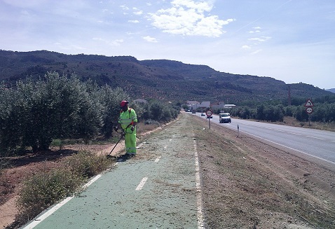 Adjudicados los trabajos de desbroce de márgenes en las carreteras autonómicas de Almería y Jaén.