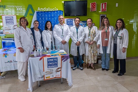 El Hospital Universitario de Jaén se suma al Día Mundial de la Higiene de Manos.