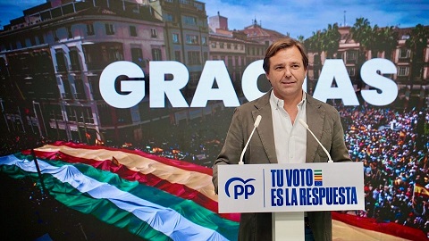 Antonio Repullo: “La victoria del PP andaluz en las europeas consolida el cambio de ciclo político y social en Andalucía”.