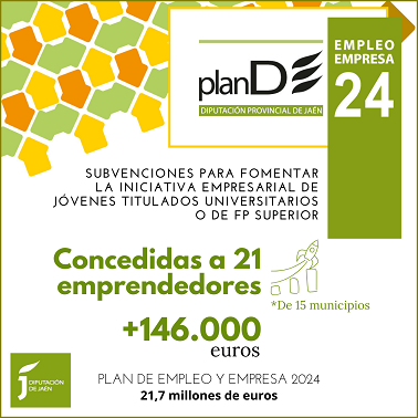 Diputación concede más de 146.000 euros para que 21 jóvenes titulados jiennenses creen sus propias empresas.
