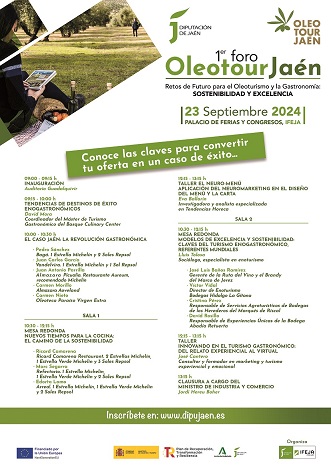 El ministro de Industria y Turismo clausurará el I Foro OleotourJaén que se celebra mañana en Ferias Jaén.