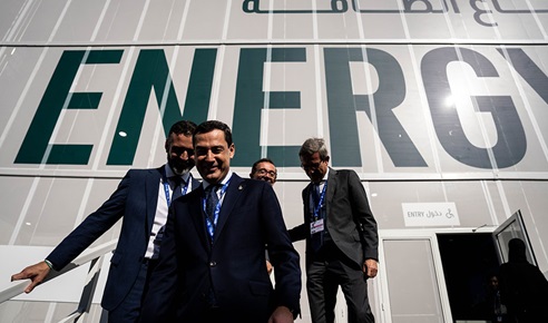 El presidente de la Junta lleva a la Cumbre del Clima la experiencia andaluza en gestión eficiente del agua.