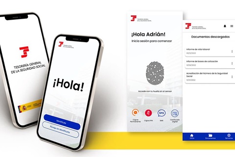 La nueva aplicación de la Seguridad Social supera el medio millón de descargas en sus primeros dos meses.