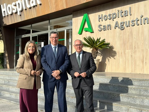 El delegado del Gobierno Andaluz, Jesús Estrella, mantiene un encuentro con el director gerente del Área Sanitaria Norte de Jaén, José Luis García.