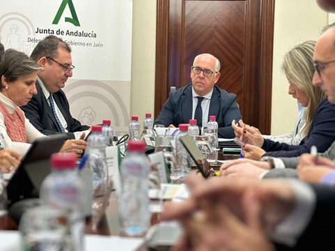 El delegado del Gobierno Andaluz, Jesús Estrella, ha presidido la reunión de coordinación con los delegados territoriales.
