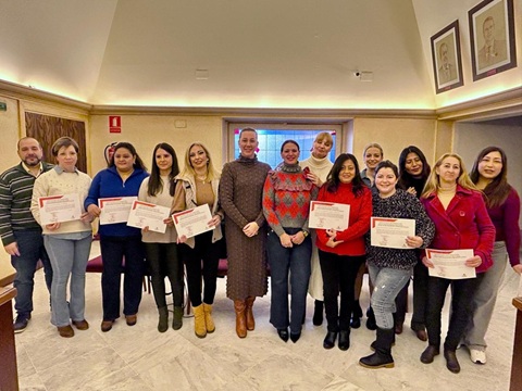 Andújar acoge el acto de clausura del Curso de Atención Sociosanitaria del programa Capacita.