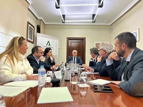 El delegado del Gobierno Andaluz, Jesús Estrella, ha presidido la reunión de coordinación con los delegados territoriales.